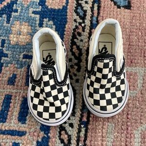 Vans Toddler Size 3 Checkerboard Slip Ons (NEW)